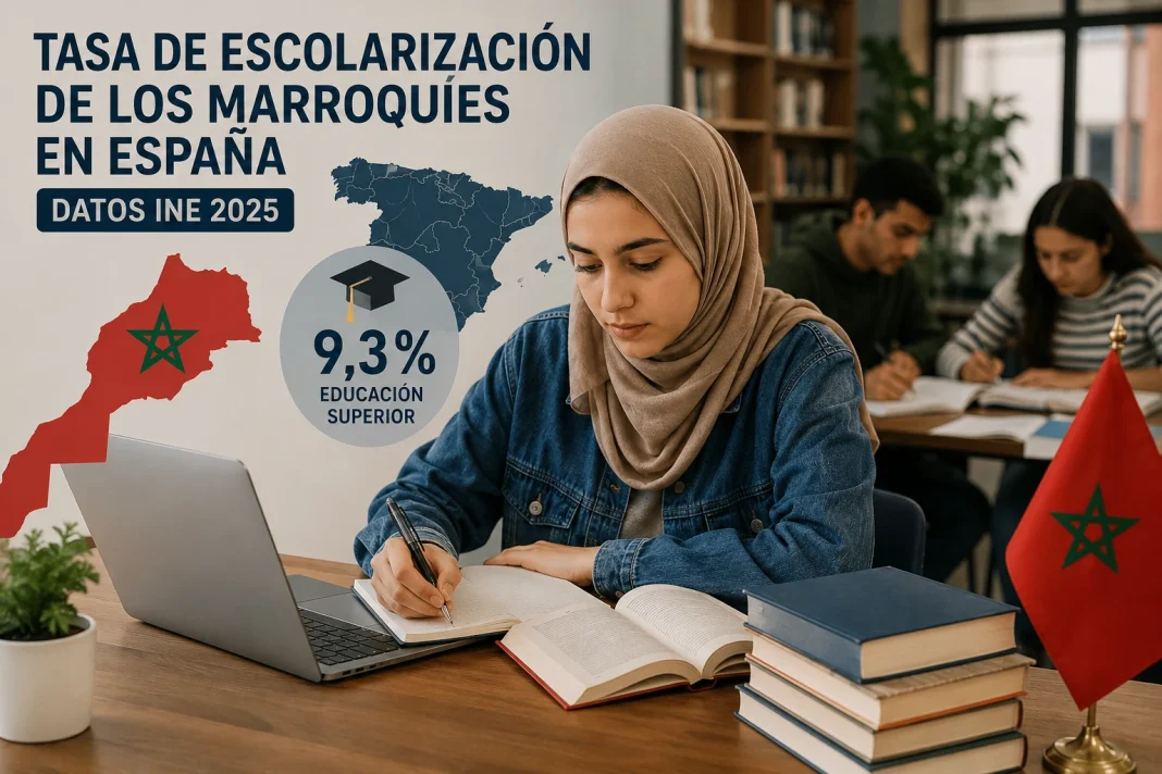 Tasa de escolarización de los marroquíes en España: lo que dice el INE en 2025